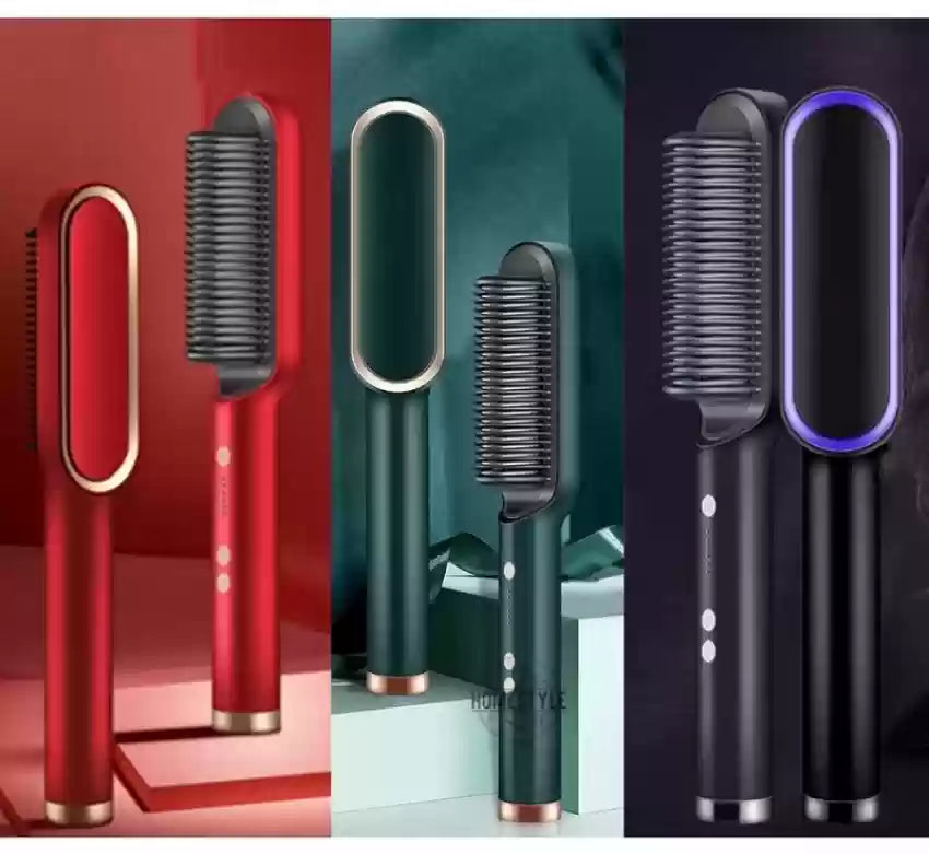 Hair Brush Straightener For Girls Comb Style