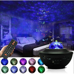 Projector Night Lamp With Music Bluetooth Speaker