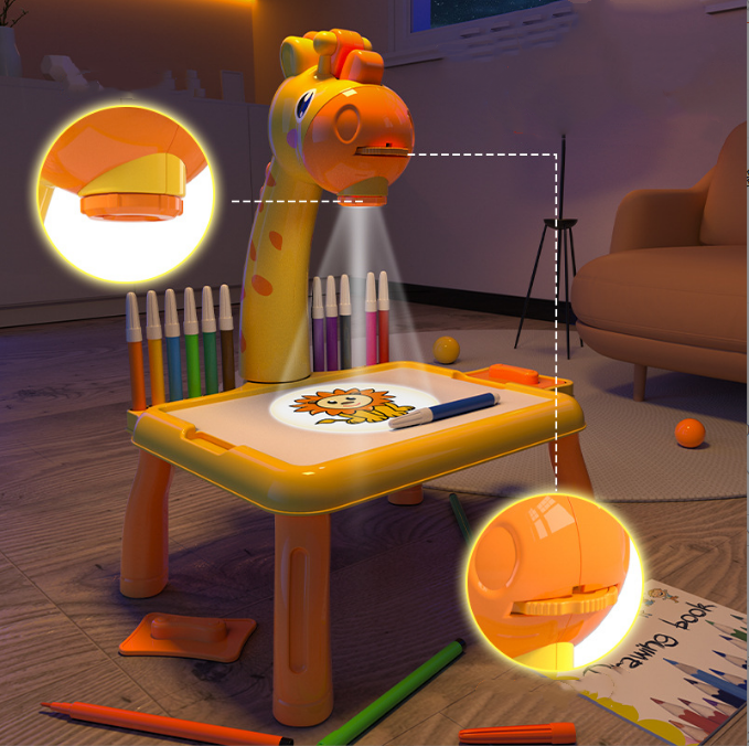 Drawing projector table for kids