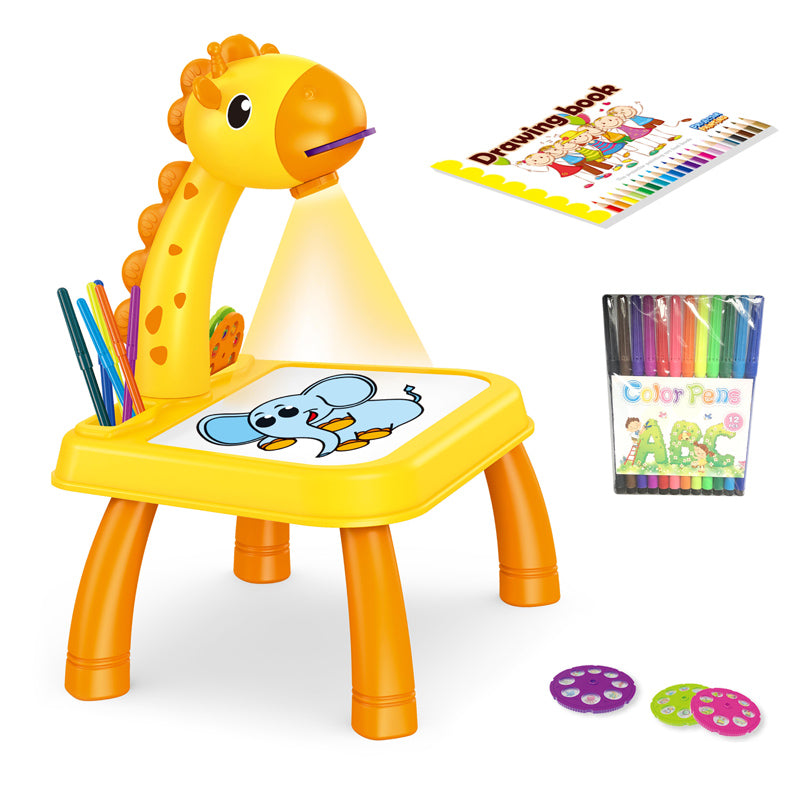 Drawing projector table for kids